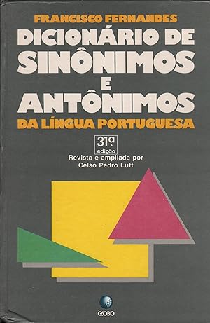 Bild des Verkufers fr Dicionario de sinonimos antonimos da lngua portuguesa. zum Verkauf von Brbel Hoffmann