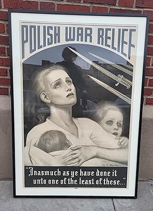 Polish War Relief Mother & Child Poster