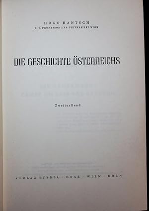 Bild des Verkufers fr Die Geschichte sterreichs. Erster Band. zum Verkauf von Antiquariat Bookfarm