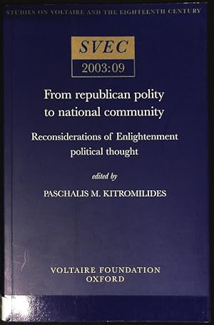 From republican polity to national community : reconsiderations of Enlightenment political though...