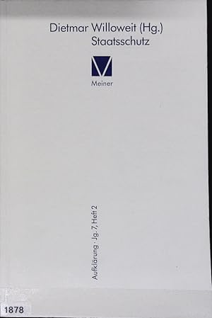 Bild des Verkufers fr Staatsschutz. Aufklrung ; 7.1992,2. zum Verkauf von Antiquariat Bookfarm