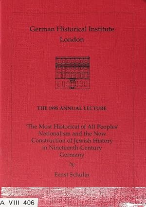 Seller image for The Most Historical of All Peoples". The 1995 Annual Lecture. for sale by Antiquariat Bookfarm