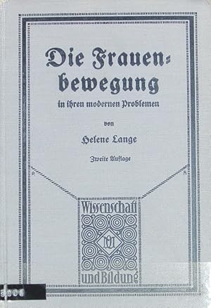 Bild des Verkufers fr Frauenbewegung in ihren modernen Problemen. Wissenschaft und Bildung ; 27. zum Verkauf von Antiquariat Bookfarm