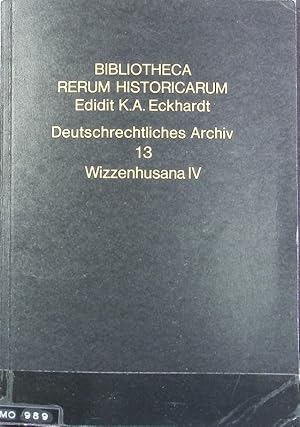 Bild des Verkufers fr Witzenhuser Brgerschaft 1796 und 1809. Bibliotheca rerum historicarum; Wizzenhusana ; 4. zum Verkauf von Antiquariat Bookfarm