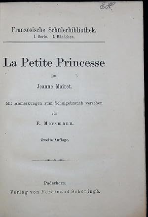 Seller image for La petite princesse. for sale by Antiquariat Bookfarm