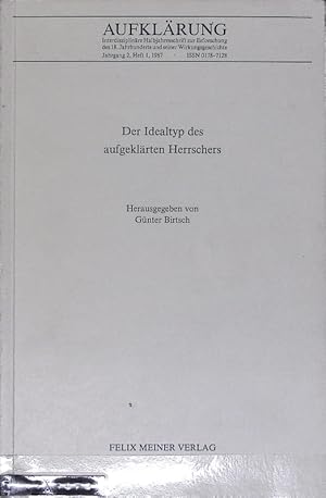 Imagen del vendedor de Idealtyp des aufgeklrten Herrschers. Aufklrung ; Jg. 2, H. 1. a la venta por Antiquariat Bookfarm