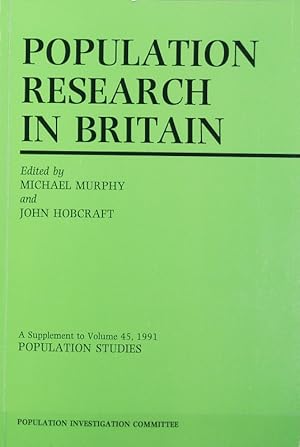 Imagen del vendedor de Population research in Britain. Population studies ; 45, Suppl. a la venta por Antiquariat Bookfarm