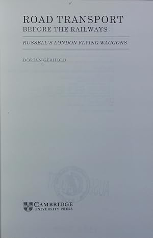 Road transport before the railways : Russell's London flying waggons.