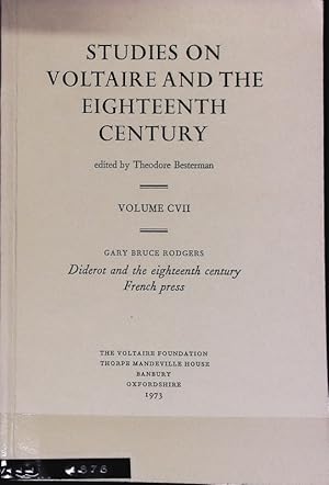 Seller image for Diderot and the eighteenth-century French press. Studies on Voltaire and the eighteenth century ; 107. for sale by Antiquariat Bookfarm