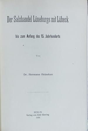 Bild des Verkufers fr The inland trade : studies in English internal trade in the sixteenth and seventeenth centuries. zum Verkauf von Antiquariat Bookfarm