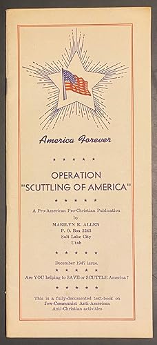Seller image for Operation "Scuttling of America." for sale by Bolerium Books Inc.