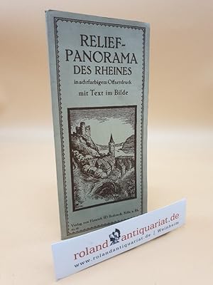 Seller image for Relief-Panorama des Rheines in achtfarbigem Offsetdruck mit Text im Bilde (Nr. 10) for sale by Roland Antiquariat UG haftungsbeschrnkt