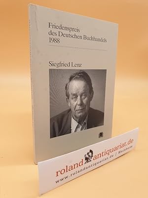 Siegfried Lenz : Ansprachen aus Anlass der Verleihung / [Börsenverein d. Dt. Buchhandels e.V., Fr...