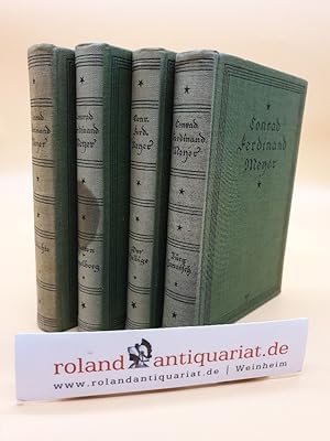 Imagen del vendedor de 4 Bnde: Gedichte (195.-204. Auflage 1924) / Jrg Jenatsch. Eine Bndnergeschichte (313.-320 Auflage 1925) / Der Heilige. Novelle (228.-233. Auflage 1926) / Huttens letzte Tage. Engelberg (1926) a la venta por Roland Antiquariat UG haftungsbeschrnkt