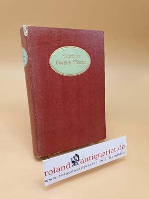 Seller image for Briefe von Goethes Mutter for sale by Roland Antiquariat UG haftungsbeschrnkt