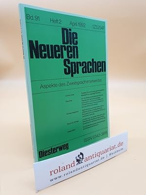 Image du vendeur pour Aspekte des Zweitsprachenerwerbs / Die Neueren Sprachen, Bd. 91, Heft 2 April 1992 (ISSN 0342-3816) mis en vente par Roland Antiquariat UG haftungsbeschrnkt