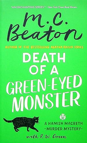 Bild des Verkufers fr Death of a Green-Eyed Monster, Volume 34 (Hamish Macbeth) zum Verkauf von Adventures Underground