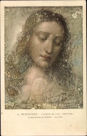 Künstler Ansichtskarte / Postkarte Leonardo da Vinci, Il Redentore, Jesusbildnis