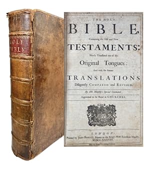 Bild des Verkufers fr [BASKETT FOLIO KJV] THE HOLY BIBLE, Containing the Old and New Testaments, Newly Translated out of the Original Tongues, etc., bound with: THE BOOK OF COMMON PRAYER zum Verkauf von Arches Bookhouse