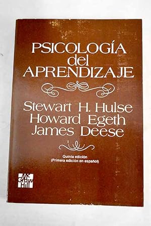 Seller image for Psicologa del aprendizaje for sale by Alcan Libros