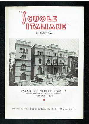 Scuole Italiane. (Folleto publicitario).