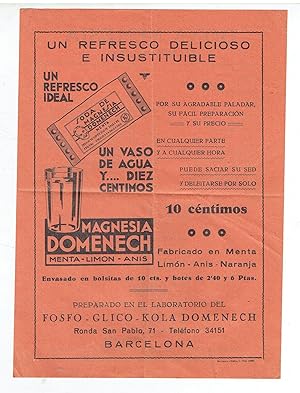 Magnesia Domenech (folleto publicitario).