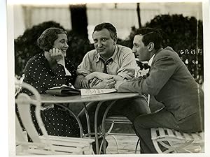 "Olga TSCHECHOWA, Benno VIGNY, Walter MEHRING" aux studios PARAMOUNT de Joinville en 1931 Photo o...