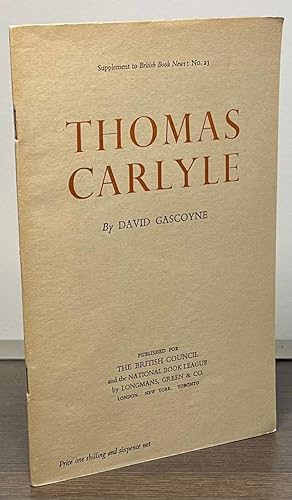 Bild des Verkufers fr Thomas Carlyle zum Verkauf von San Francisco Book Company