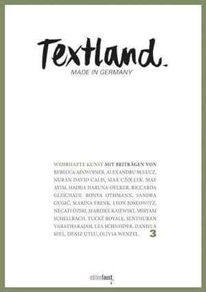 Seller image for Textland - Made in Germany. Wehrhafte Kunst : 3 - Wehrhafte Kunst for sale by Smartbuy
