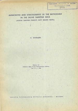 Bild des Verkufers fr Ammonites and Stratigraphy of the Bathonian in the Digne-Barrme Area zum Verkauf von PEMBERLEY NATURAL HISTORY BOOKS BA, ABA