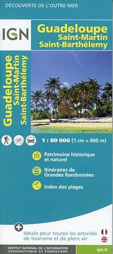 Bild des Verkufers fr Guadeloupe 1 : 80 000 : Saint-Martin, Saint-Barthlemy zum Verkauf von Smartbuy