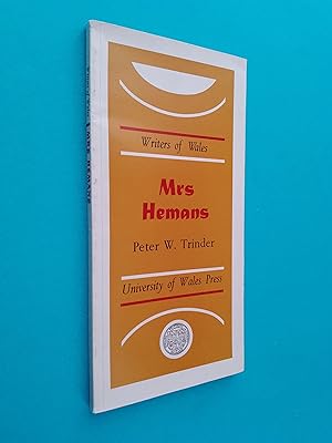 Seller image for SIGNED* Mrs Hemans (Writers of Wales) for sale by Books & Bobs