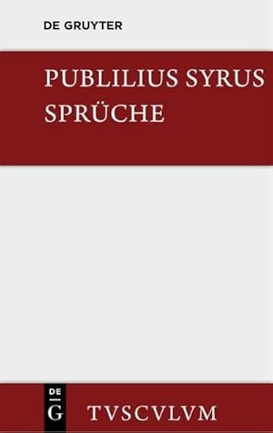 Bild des Verkufers fr Die Sprche : Lateinisch - Deutsch zum Verkauf von Smartbuy