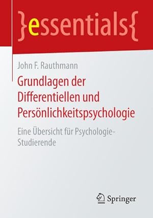 Seller image for Grundlagen der Differentiellen und Persnlichkeitspsychologie : Eine bersicht fr Psychologie-Studierende for sale by Smartbuy