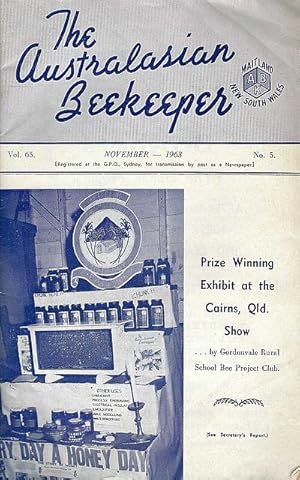 The Australasian Beekeeper. Vol. 65, No. 5. November 1963.