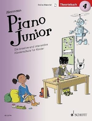 Seller image for Piano Junior: Theoriebuch. Bd.4 : Die kreative und interaktive Klavierschule fr Kinder. Band 4. Klavier. for sale by Smartbuy