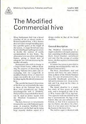 The Modified Commercial Hive. Advisory Leaflet No. 468.