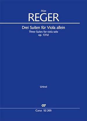 Imagen del vendedor de Reger: Drei Suiten fr Viola allein op. 131d a la venta por Smartbuy
