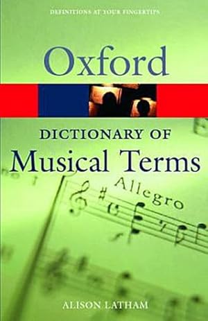 Bild des Verkufers fr Oxford Dictionary of Musical Terms zum Verkauf von Smartbuy