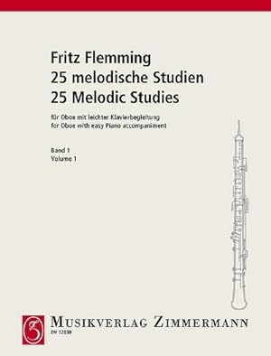 Bild des Verkufers fr 25 melodische Studien, Oboe und Klavier. H.1 : Heft 1. Oboe und Klavier. zum Verkauf von Smartbuy