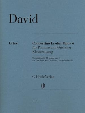 Bild des Verkufers fr Ferdinand David - Concertino Es-dur op. 4 fr Posaune und Orchester : Besetzung: Posaune und Klavier zum Verkauf von Smartbuy