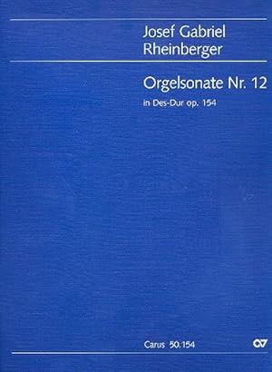Seller image for Orgelsonate Nr, 12 in Des, Partitur for sale by Smartbuy