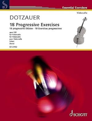 Bild des Verkufers fr 18 progressive Etden op. 120 : Violoncello - Essential Exercises zum Verkauf von Smartbuy