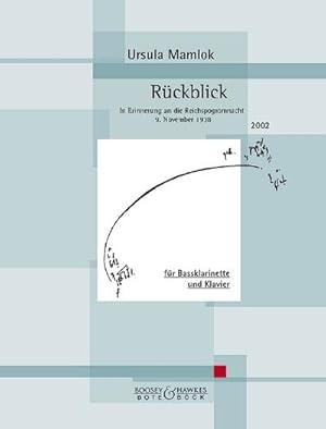 Image du vendeur pour Rckblick : In Erinnerung an die Reichspogromnacht 9. November 1938. Bass-Klarinette und Klavier. mis en vente par Smartbuy