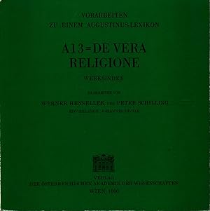 Bild des Verkufers fr Vorarbeiten zu einem Augustinus-Lexikon: A 13 = De Vera Religione Heft 5 Werksindex zum Verkauf von avelibro OHG