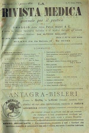 Seller image for La Rivista Medica Giornale per il Pratico for sale by Biblioteca di Babele