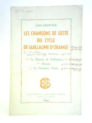 Bild des Verkufers fr Les Chansons de Geste du Cycle De Guillaume D'Orange zum Verkauf von World of Rare Books