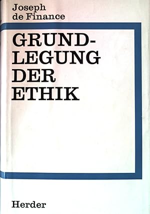 Bild des Verkufers fr Philosophie in Einzeldarstellungen, 2. Band : Grundlegung der Ethik. zum Verkauf von books4less (Versandantiquariat Petra Gros GmbH & Co. KG)