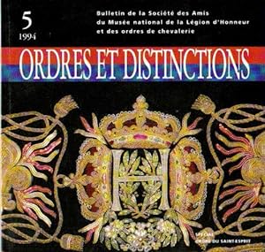 Imagen del vendedor de Ordres et distinctions numro 5 - 1994 : Spcial Ordre du Saint-Esprit a la venta por JLG_livres anciens et modernes
