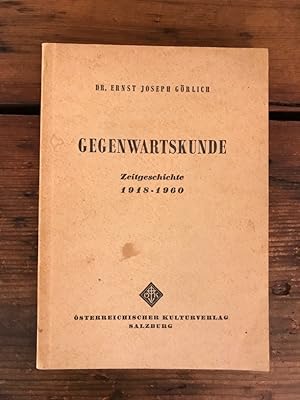 Gegenwartskunde: Zeitgeschichte 1918 - 1960